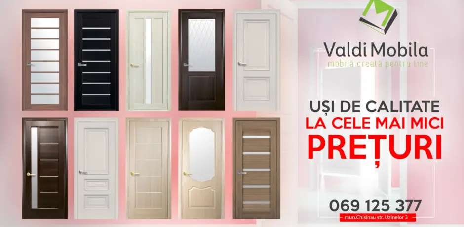 Valdimobila дарит весенние скидки -15% на двери из ПВХ