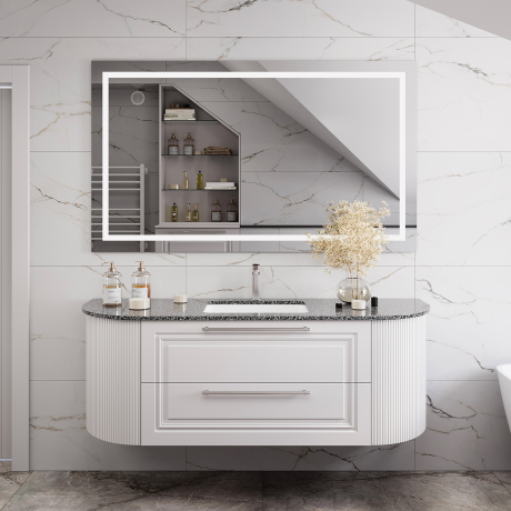 Mobilier pentru baie din MDF vopsit „Almeria“-1