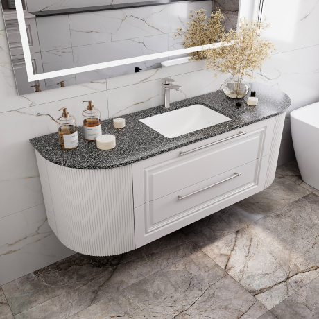 Mobilier pentru baie din MDF vopsit „Almeria“-2