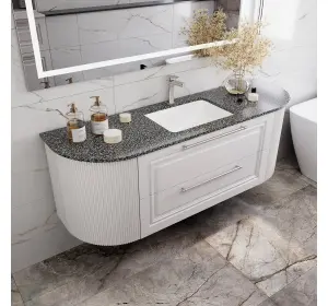Mobilier pentru baie din MDF vopsit „Almeria“-2
