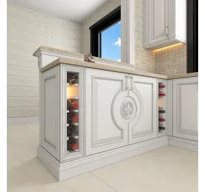 Bucătărie în stil clasic din Mdf cu furnir „Bitonto“-2
