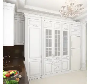 Bucătărie în stil clasic din Mdf cu furnir „Bitonto“-5