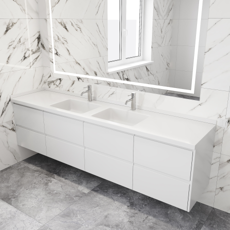 Mobilier pentru baie din MDF vopsit ,,Asturias"-2