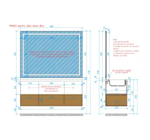 Mobilier pentru baie din MDF vopsit ,,Albacete"-4