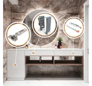 Mobilier pentru baie din MDF vopsit ,,Alicante"-3