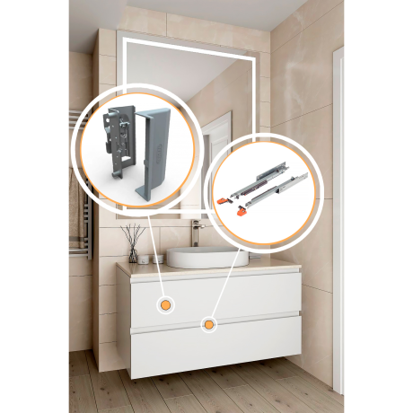 Mobilier pentru baie din MDF vopsit ,,Barcelona"-2