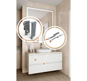 Mobilier pentru baie din MDF vopsit ,,Barcelona"-2