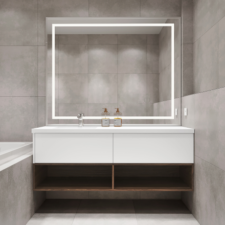 Mobilier pentru baie din MDF vopsit ,,Albacete"-1