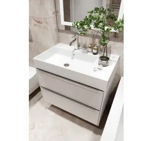 Mobilier pentru baie din MDF vopsit ,,Cantabria"-2