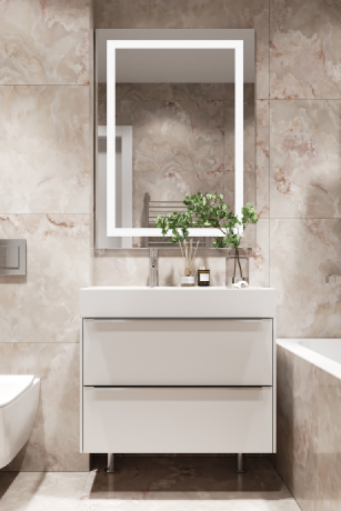 Mobilier pentru baie din MDF vopsit ,,Cantabria"-1