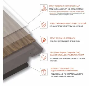 Pardoseala SPC STONEWOOD Stejar Roma 6049-1-2