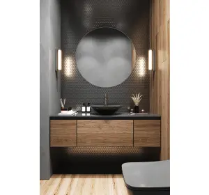 Mobilier pentru baie din Mdf cu furnir „Caceres“