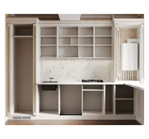 Bucătărie în stil clasic din MDF vopsit „Ancona“-2