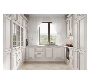 Bucătărie în stil clasic din Mdf cu furnir „Alessandria“-2