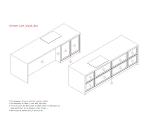 Bucătărie în stil neoclasic din MDF vopsit „Milano“-6