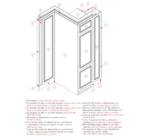 Bucătărie în stil neoclasic din MDF infoliat „Genova“-6