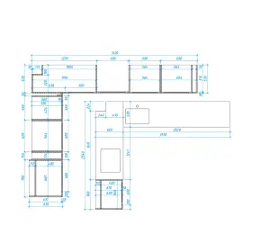 Bucătărie în stil neoclasic din MDF vopsit „Lazio“-8