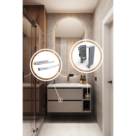 Mobilier pentru baie din Pal melaminat ,,Madrid"-2