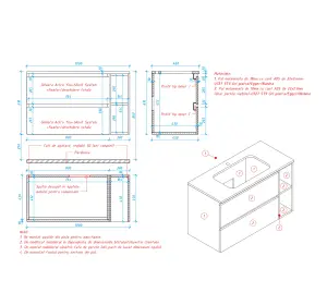 Mobilier pentru baie din Pal melaminat ,,Madrid"-3