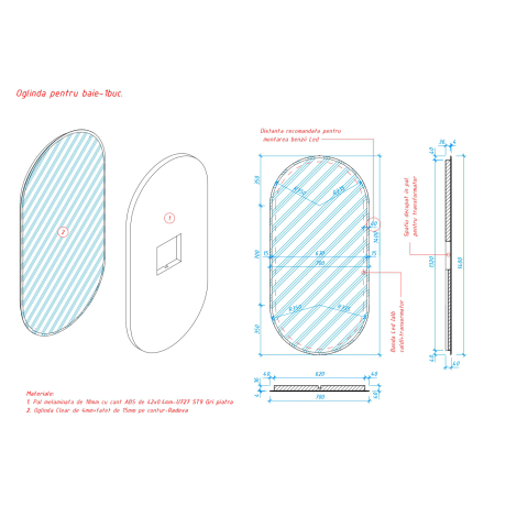 Mobilier pentru baie din Pal melaminat ,,Madrid"-4