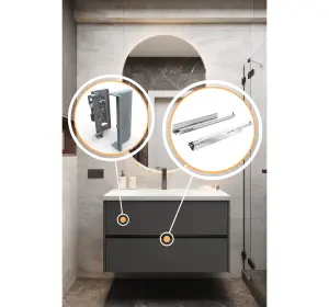 Mobilier pentru baie din MDF AGT ,,Avila"-2