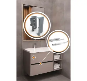 Mobilier pentru baie din Pal melaminat ,,Zamora"-2