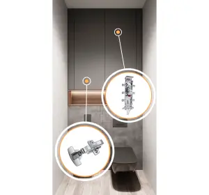 Mobilier pentru baie din Pal melaminat ,,Cuenca"-3