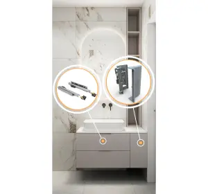Mobilier pentru baie din MDF vopsit ,,Valencia"-2