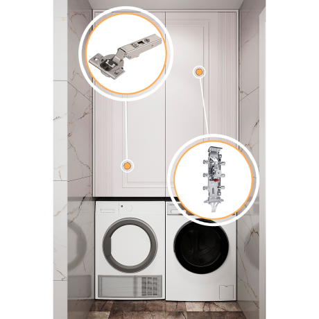 Mobilier pentru baie din MDF vopsit ,,Leon"-3