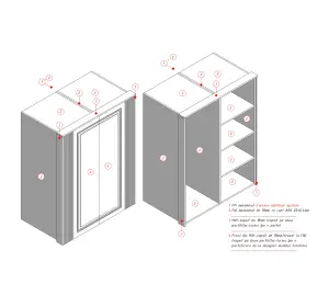 Mobilier pentru baie din MDF vopsit ,,Leon"-4