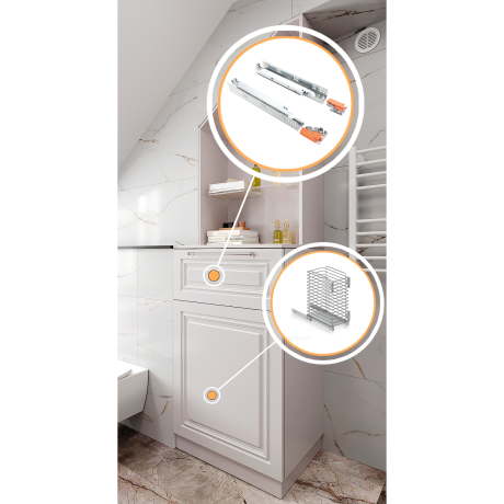 Mobilier pentru baie din MDF vopsit ,,Lugo"-2