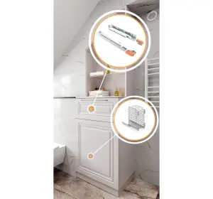 Mobilier pentru baie din MDF vopsit ,,Lugo"-2