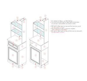 Mobilier pentru baie din MDF vopsit ,,Lugo"-3