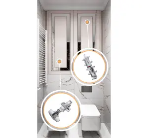 Mobilier pentru baie din MDF vopsit ,,Orense"-3