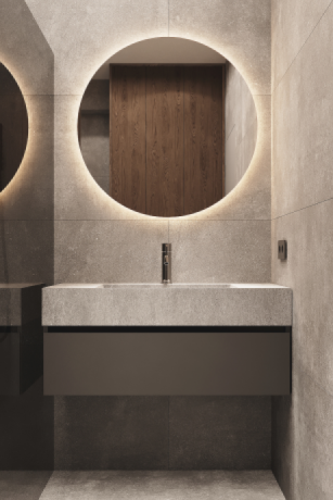 Mobilier pentru baie din MDF vopsit „Segovia“-1