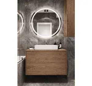 Mobilier pentru baie din Mdf cu furnir „Soria“