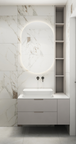 Mobilier pentru baie din MDF vopsit ,,Valencia"-1