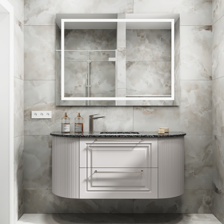 Mobilier pentru baie din MDF vopsit ,,Pontevedra"-1