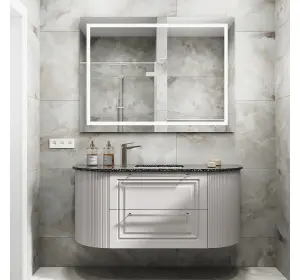 Mobilier pentru baie din MDF vopsit ,,Pontevedra"