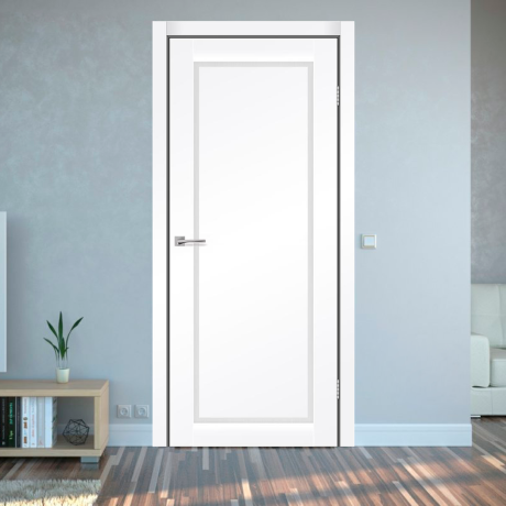 Ușă interior Korfad Legacy Albă cu sticlă Satin-3