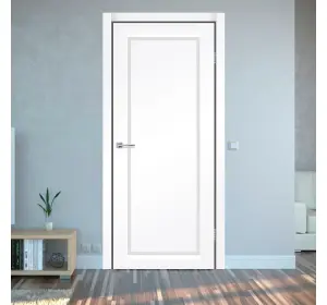 Ușă interior Korfad Legacy Albă cu sticlă Satin-3