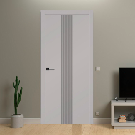 Ușă interior Korfad Vertical Gri deschis-3