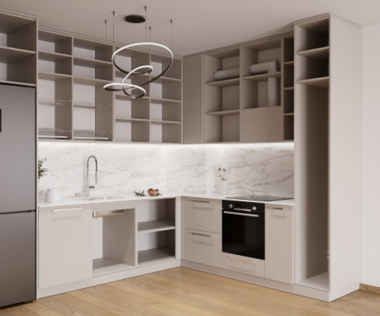 Bucătărie în stil modern din Pal melaminat Lerida-3