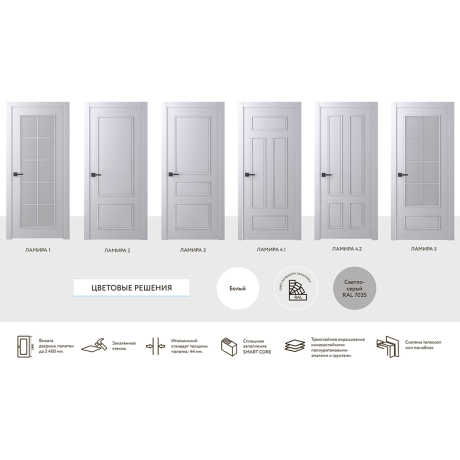 Ușă interior Belwooddors Lamira 1 cu sticla-6