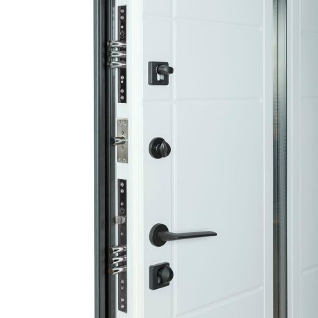 Ușă intrare casă Bulat House 706 Satin Alb Brown-5
