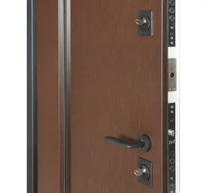 Ușă intrare casă Bulat House 706 Satin Alb Brown-4