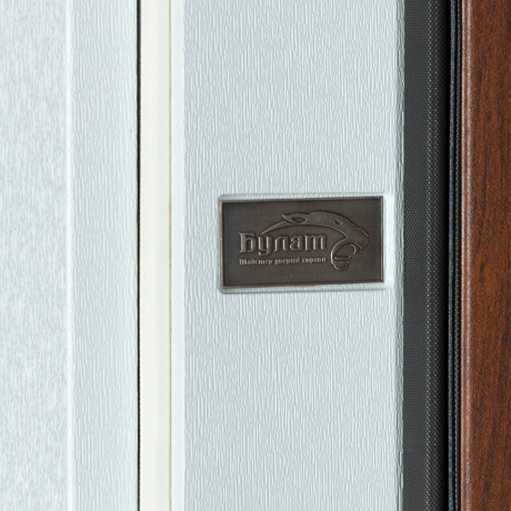 Ușă intrare casă Bulat House 706 Satin Alb Bronz-9