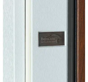 Ușă intrare casă Bulat House 706 Satin Alb Bronz-9