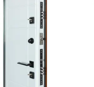 Ușă intrare casă Bulat House 706 Satin Alb Bronz-5