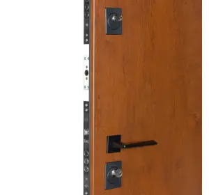 Ușă intrare casă Bulat House 706 Satin Alb Bronz-4